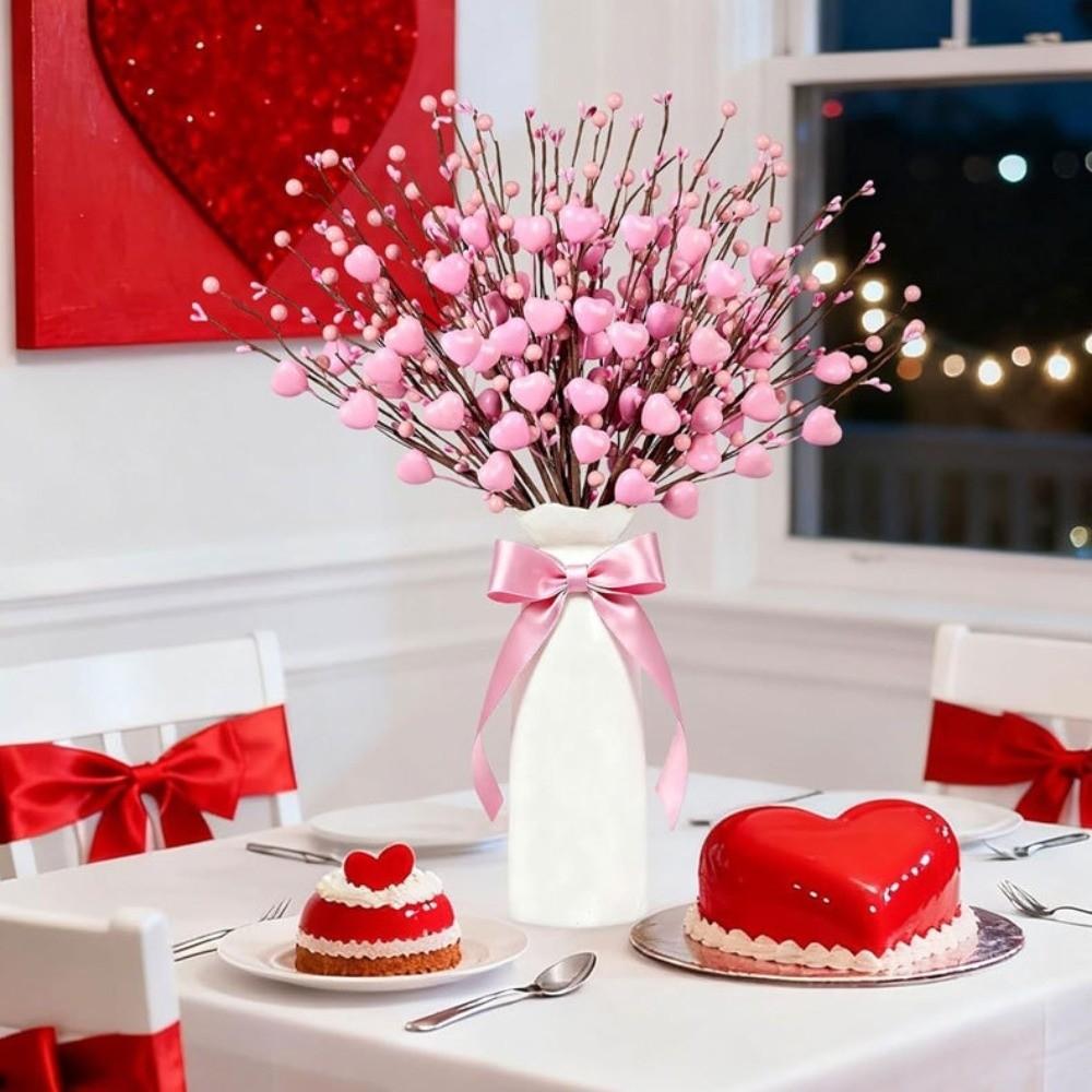 1pc Red and Pink Artificial Flower Bouquet Creative Bouquet  Living Room Decoration