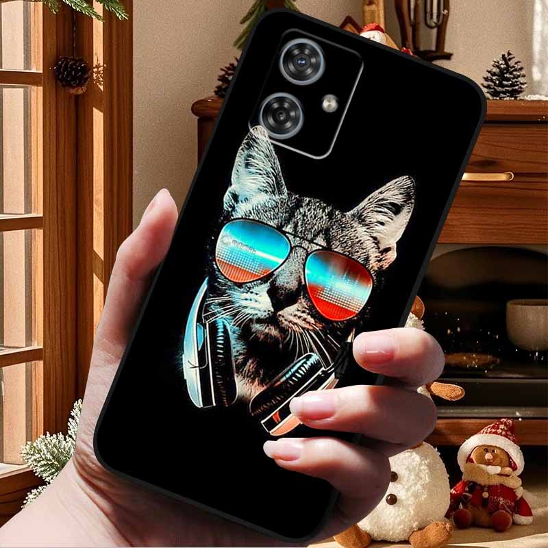 For Moto G84 G54 5G Case Fashion Soft TPU Silicone Bumper Phone Cover for Motorola Moto G84 5G MotoG54 G 54 84 Coque Capa Cats