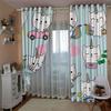 High-Density Blackout Curtains Cartoon Cat Animal Claws Series Digital Printing Blackout Curtains