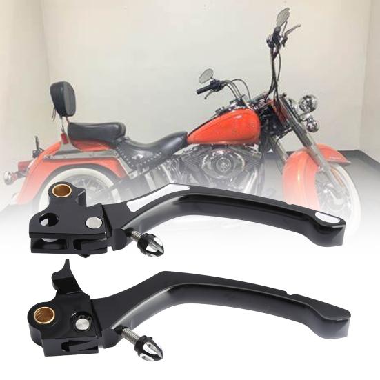 

2Pcs Clutch Levers Motorcycle High Strength Aluminum Handbrake Adjustbale Brake Levers