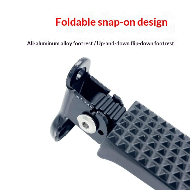 Foldable Bicycle Passenger Footrests 2 Pack Scratch Resistant Aluminum Alloy Rear Foot Pegs for All Bike Types
