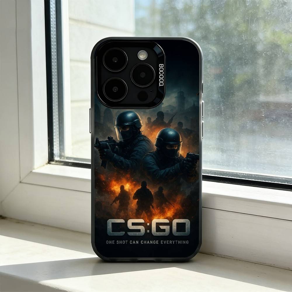

Чехол для телефона CS2 Counter-Strike2 Для iPhone 17,16,15,14,13,12,11 Plus,Pro Max,XS,Разноцветный Серебристый Черный Чехол iPhone17