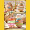 16 Sheets Disposable Easter Egg Stickers Cartoon Bunny Flower Colorful Stripes Tattoo Stickers Glitter Stationery Stickers