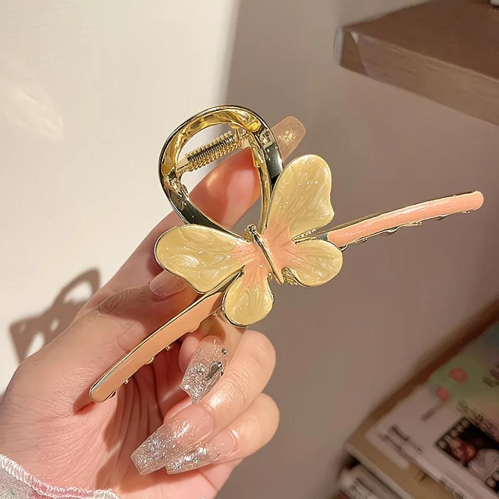 Alloy Womens Back-of-Head Grabber Large High-End Hair Claw Clip Summer 2026 Shark Clip Headpiece Japan and Korean Style