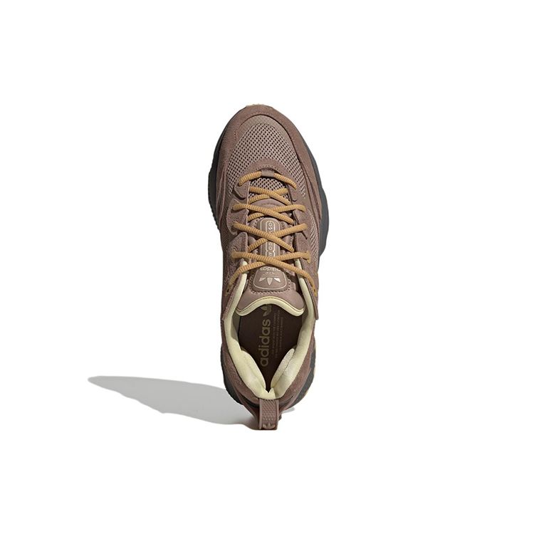 Adidas Originals Ozweego Meta Comfortable Slip-Resistant Durable Low-Top Lifestyle Sneakers Unisex Sneakers Brown HP7832