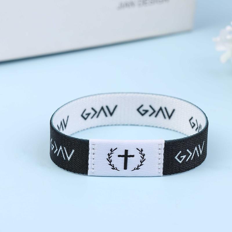 Wearable Bible Bracelet Religious Bracelets Christian Daily Bible Verse Bracelet With Nfc Rfid Elastic Wristband