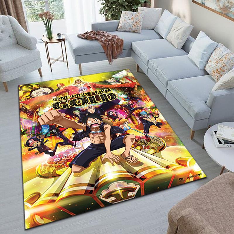 Starring the Japanese Cartoon ONE PIECE Monkey D. Luffy Carpet Is Suitable for Living Room and Bedroom Doormats Office Balcony Decorative Carpet V20