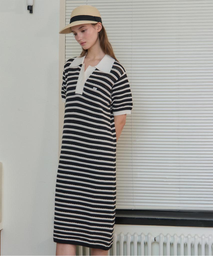 Jucy Judy Striped Knit Dress (+Inner) Jzop324E