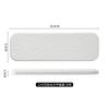 Black and white solid color rock grain rectangular plate ceramic long plate Sashimi plate inventory heart sushi utensils