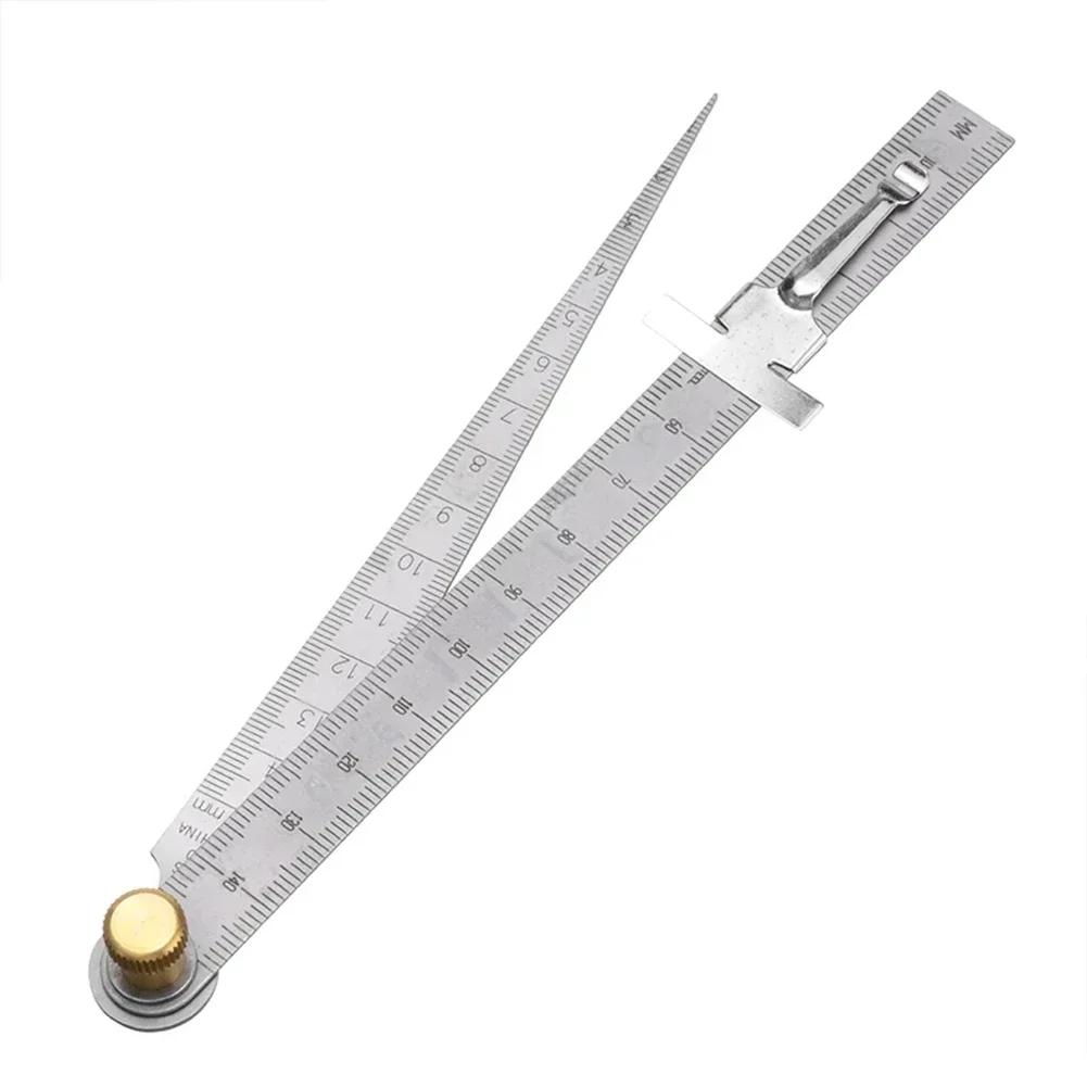 Stainless Steel Wedge Taper Ruler for Measuring Aperture and Bore with Standard Reading Made of High Quality Material