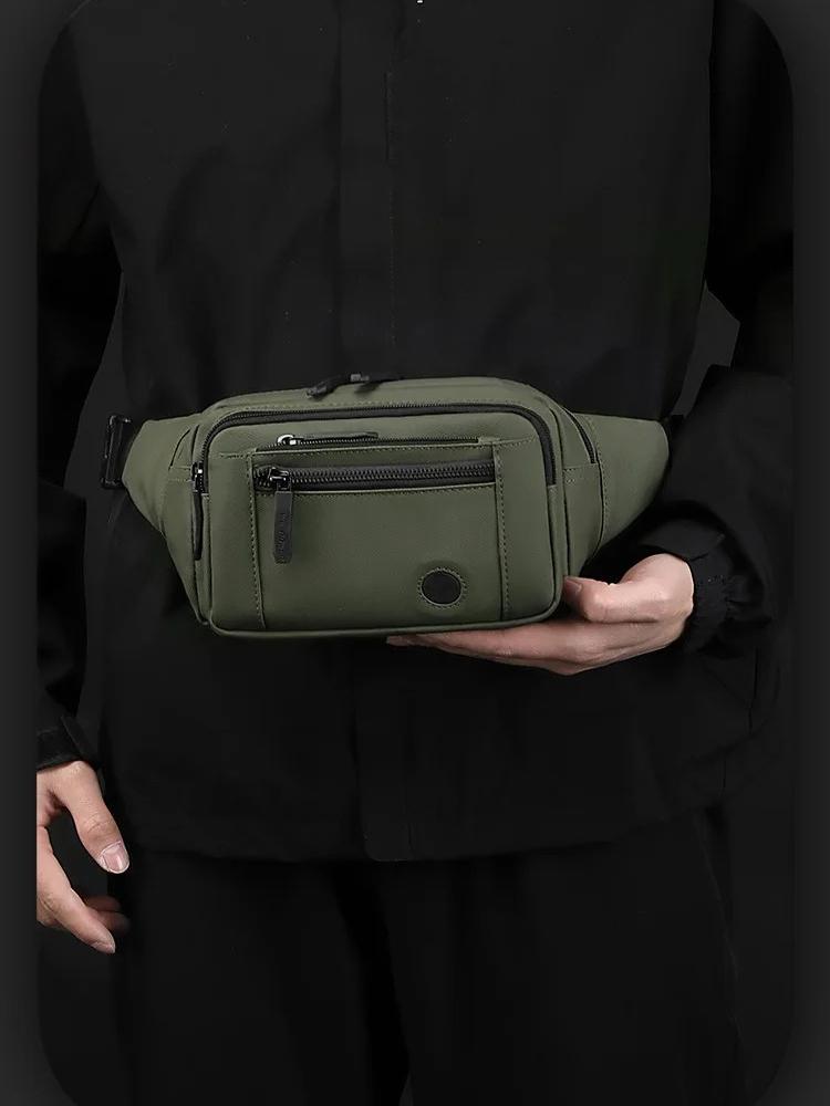 New Fashion Men's Waist Bag Waterproof Nylon Chest Pack for Cycling Outdoor Travel Casual Sports Sling Shoulder Bag
