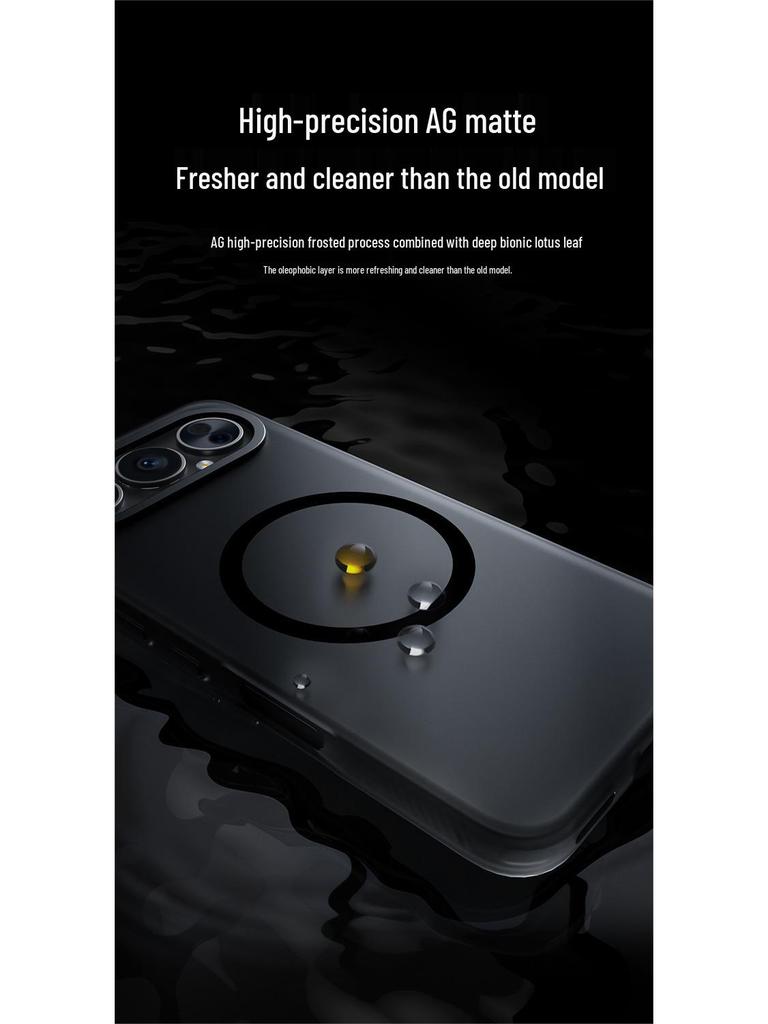 Honor 500Pro Mattierte Magnetische Linsen Schutzhülle - Vollständige Abdeckung, Anti-Fall-Design