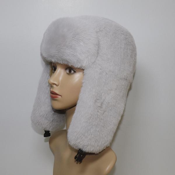 1Pc New Women Winter Cycling Ski Hat Warm Earmuffs Thicken Plush Ear-Flattered Hat Lady Quality Faux Rabbit Fur Cap Soft Windproof Hats
