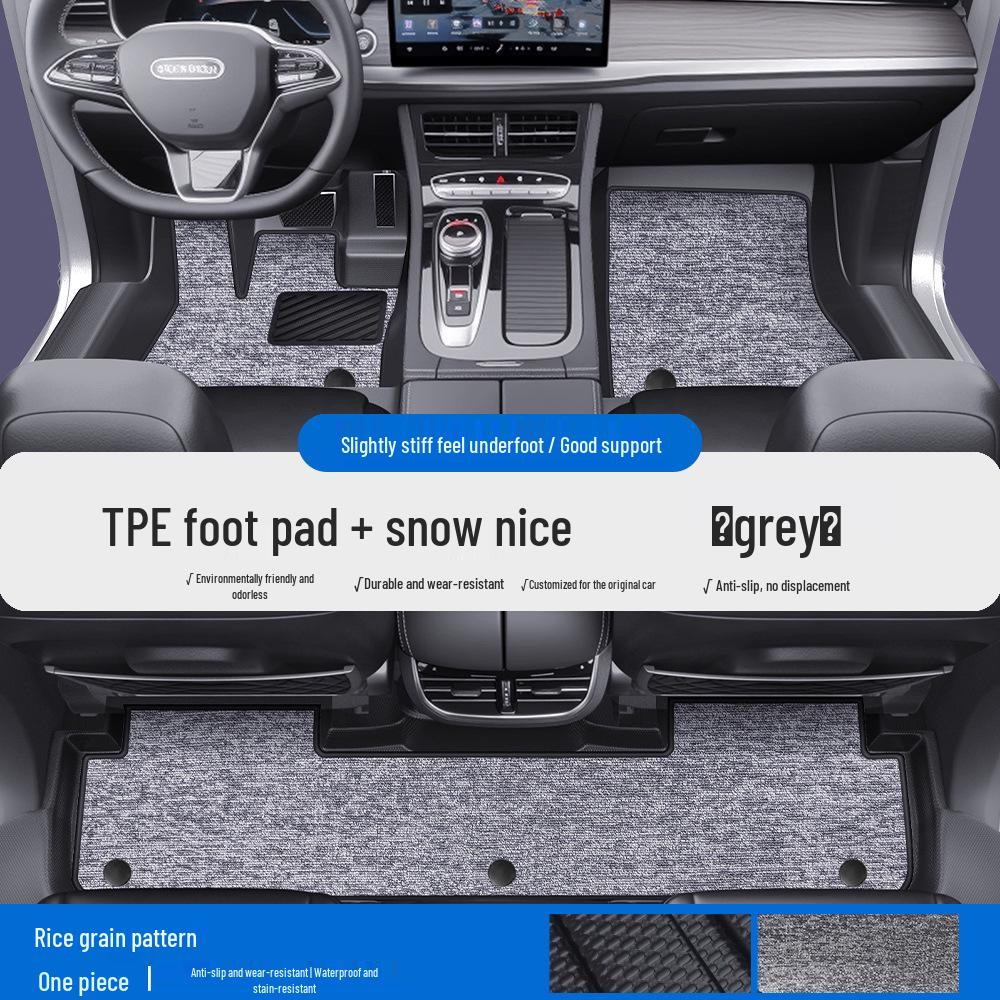 Skyworth EV6 ET5 TPE Waterproof Car Mats with Door Sill Coverage
