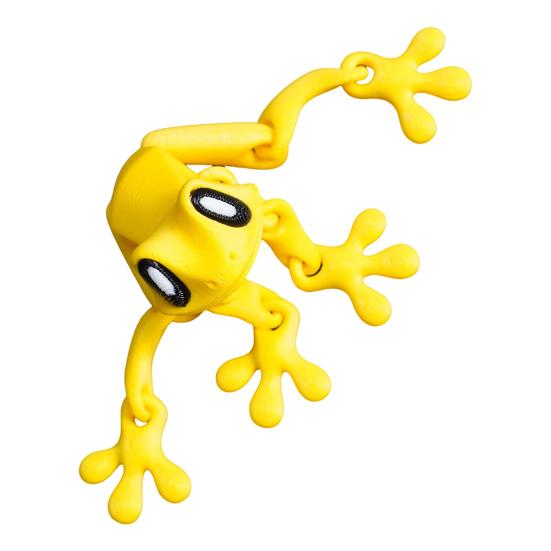 Movable Joints Frog Fridge Magnet 3D Printed Frog Fidget Toy Articulated Animal Model Figurine Magnetic Refrigerator Frog Decoration Ornament