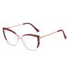 Vintage Cat Eye Anti-blue Ophthalmic Glasses for Women's Glasses Frame TR90 Computer Eyeglasses Female Perspective Glasses