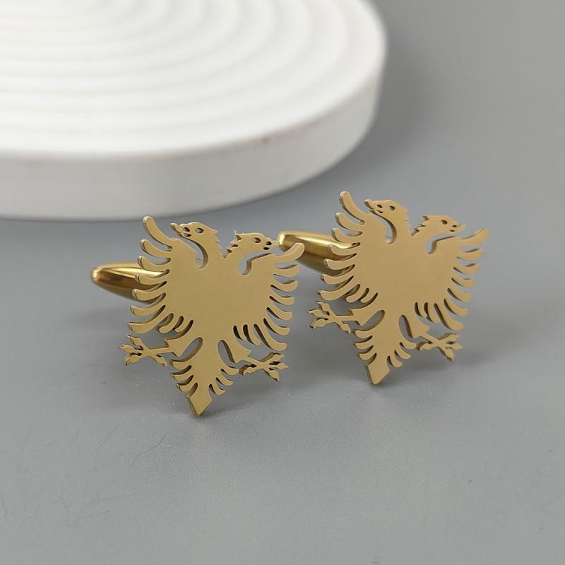 Double Headed Eagle Brooch Cufflinks Retro Versatile Men's Suit Coat Accessories