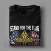 Stand For The Flag Kneel For The Cross Men's T Shirts Veteran's Day Novelty Tees Short Sleeve T-Shirt Cotton Gift Merchandise