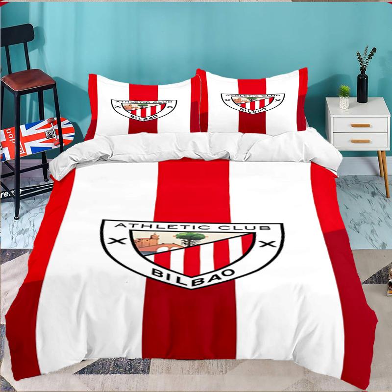 3PCS Football Athletic  Bedding set,Ideal for1pc Duvet Cover And 2pcs Pillowcases Perfect for Christmas gift,Ideal for Bedroom, Dormitory