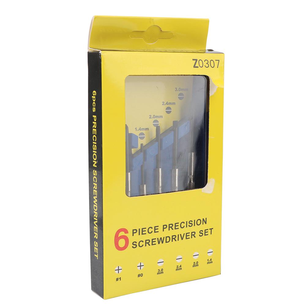 Sada malých šroubováků Drážkované nástavce Phillips Nářadí pro kutily na opravu brýlí na hodinky Mobilní telefon Počítač 6ks/sada