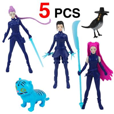 @@% Cacciatori di Demoni Kpop Modello Figura Giocattolo Cartone Animato Periferiche Gaming Decorazione Scrivania Figure da Collezione Modello Giocattolo Per Regalo Bambino_$