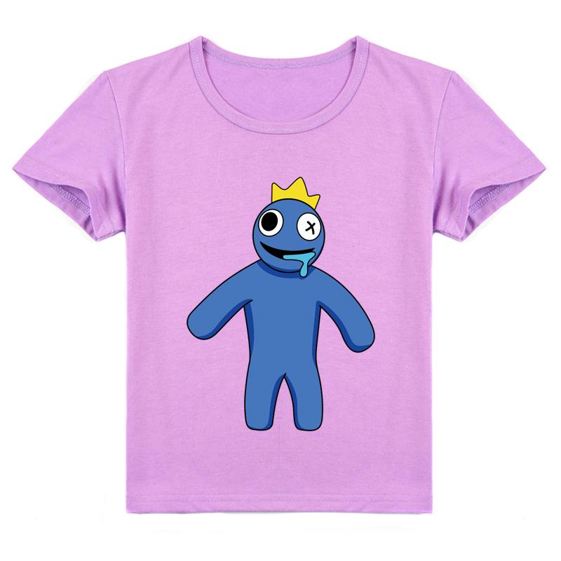 Děti Novinka Módní 3D potištěné tričko Rainbow Friends s krátkým rukávem pro děti