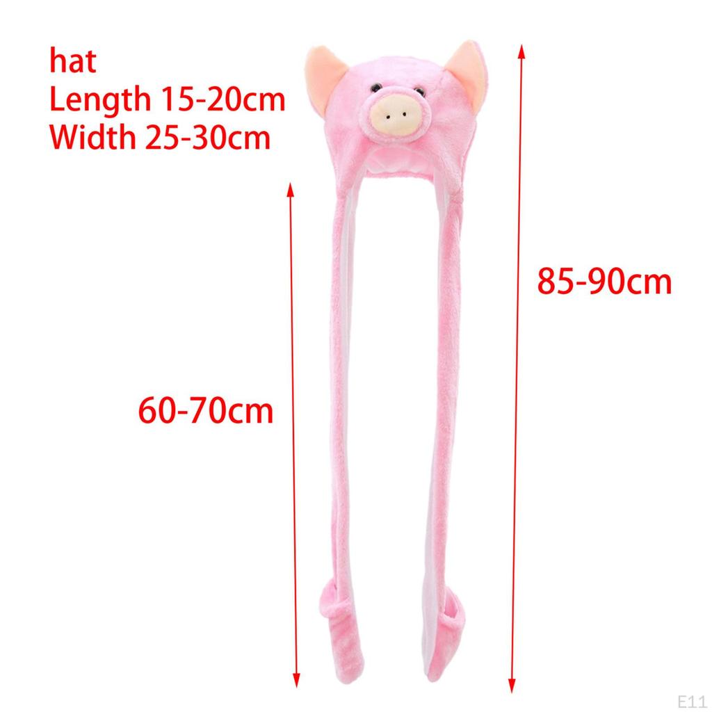 3 in 1 Animal Hat Gloves Scarf, Halloween Fancy Dress Winter Warm Soft Cosplay Photo Props Costume