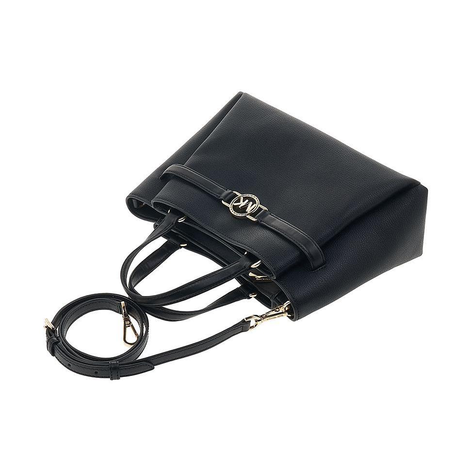 New MICHAEL KORS Leather Shoulder Bag, Crossbody Bag, Handbag Medium Size Women's Black 30F2GAQS2L-001