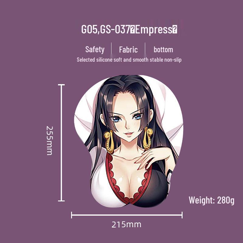 Beautiful Anime 3D Silicone Wrist Rest Mouse Pad - Creative Design, Hot Selling