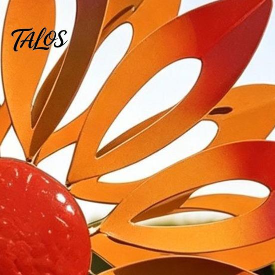 Artistic Windmill for Windowsill Flower Wind Spinner, 29.5" Metal Spinner with Stake, Outdoor Decorative Garden Art Rust Resistant Yard Lawn