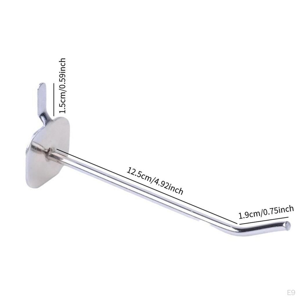 10 Heavy-duty Pegboard Hooks for Commercial And Home Use.