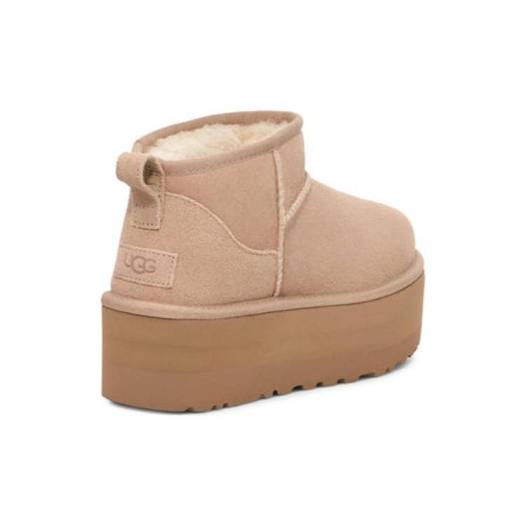 New UGG Classic Ultra Mini Platform Boot Sand Women's 1135092-SAN