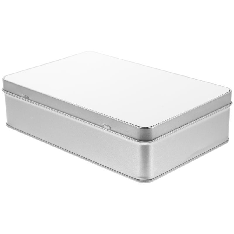 

Sublimation Blank Gift Box Round Corner Iron Storage Box Metal Candy Holder Cookie Tin Biscuits Case Festive Party Supplies