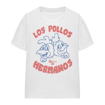 Breaking Bad The Los Pollos Womens 100% Cotton T-shirt Mens Tees Top S-2XL, White
