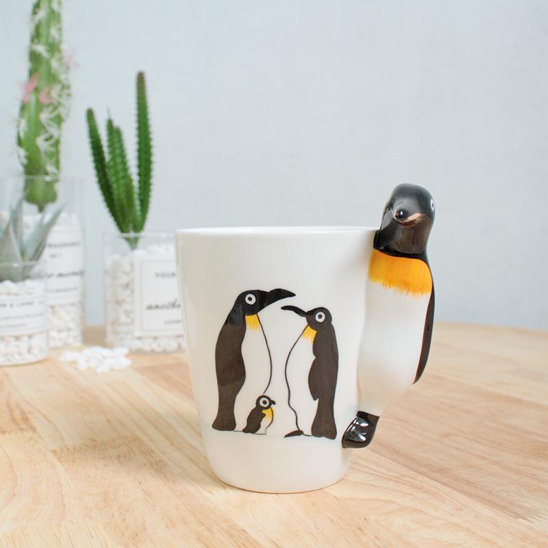 Dinosaur Shape Water Cup 3D Stereoscopic Animal Ceramic Coffee Cup Office Afternoon Tea Mug Breakfast Milk Mug Home Decoration