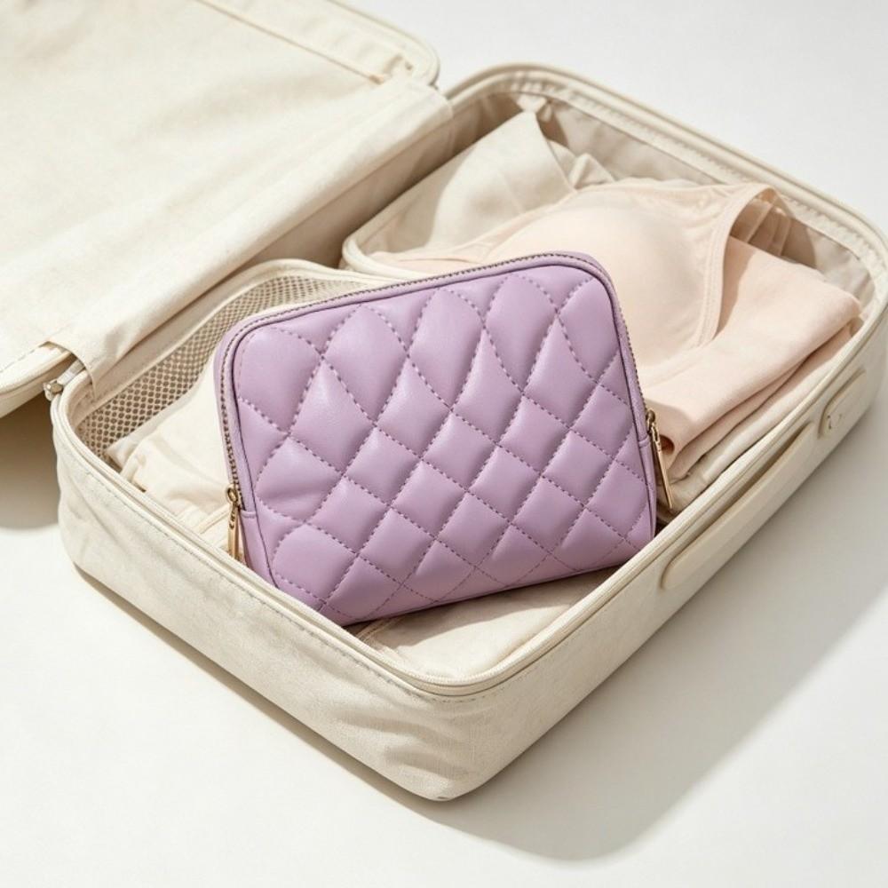 Zipper Closure Jewelry Pouch PU Travel Jewelry Holder New Jewelry Storage Case For Women