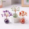 1Pcs Natural Mini Crystal Tree Crystal Macadam Reiki Healing Feng Shui Good Luck Money Tree Positive Energy Artificial Bonsai