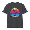 Mens Puerto Rico Retro Palm Tree Sunset Vacation Beach Trip T Shirt Black vintage Washed Comfortable Casual designer clothes