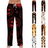 Men's Halloween Print Drawstring Lounge Pants Casual Sleepwear Pants Lightweight Comfortable Fit for Relaxing At Home or Sleep