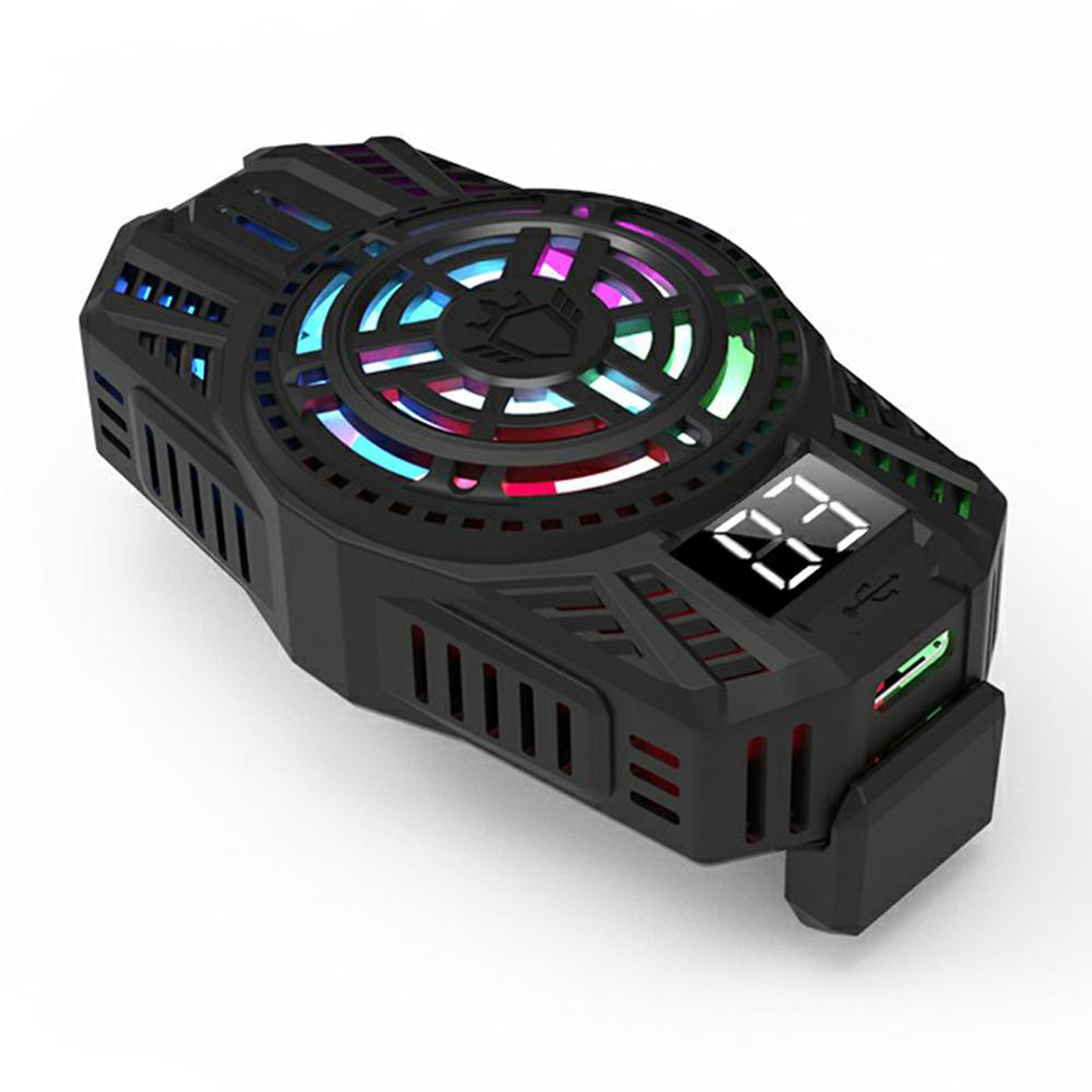 S06 Semiconductor Mobile Phone Radiator Colorful Light Smartphone Gaming Heat Dissipation Cooler