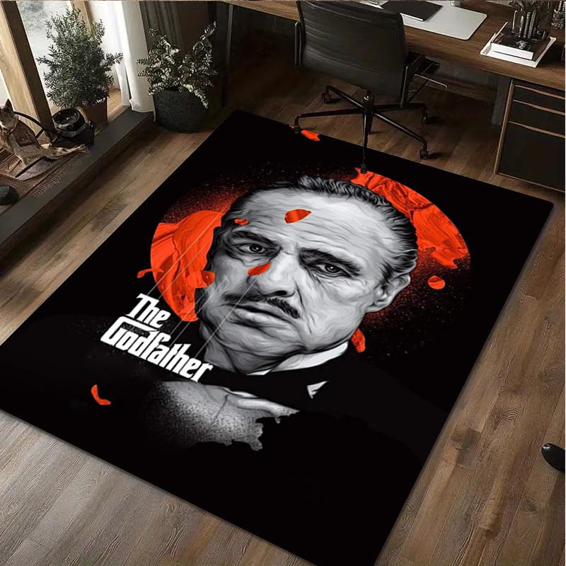 1Pc The Godfather Print Rug - home decoration Carpet For Living Room Bedroom Flooring Computer Chair Area Rug