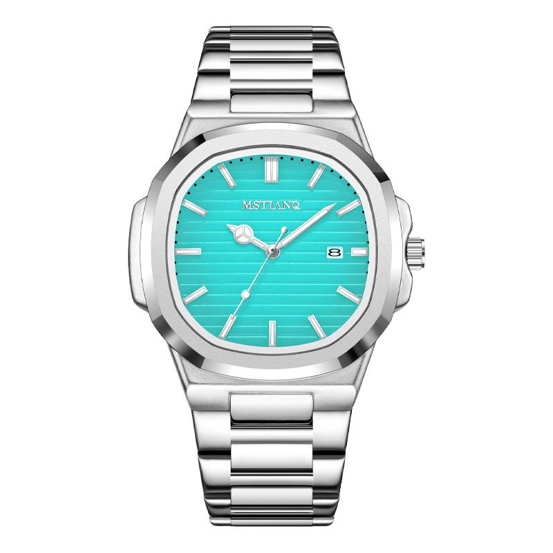 Retro Square Watch Men'S Calendar Mori Steel Belt Business Versatile Casual Luminous Non-Mechanical Quartz Watch