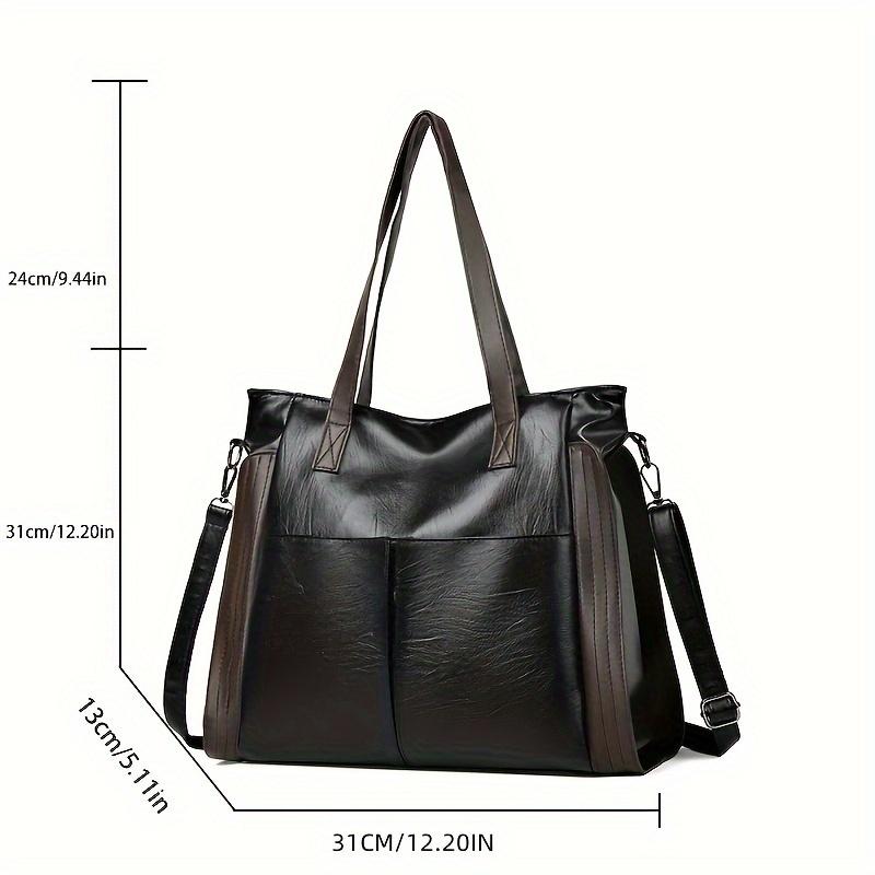 Vintage Large Capacity Tote Bag, All-Match Shoulder Bag, Versatile Casual Bag For Travel