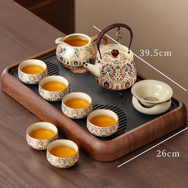 Dunhuang Phoenix Ru Kiln 10-Piece Kung Fu Tea Set