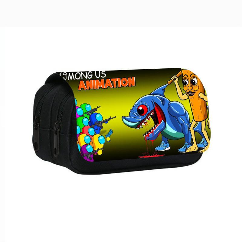 Tung Tung Tung Sahur Game Character Print Student Bag Stationery