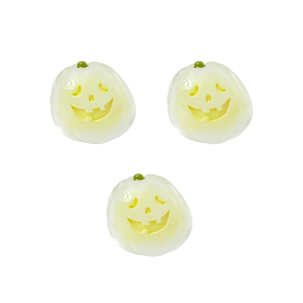 3pcs Micro  Fun  Ornaments, Luminous Cute Pumpkin And Sea Hare Ornaments