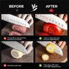 Electric Knife Sharpener, Knife Sharpener for Home, 5 Seconds for Quick Sharpening & Polishing with Protective Cover - USB Interface