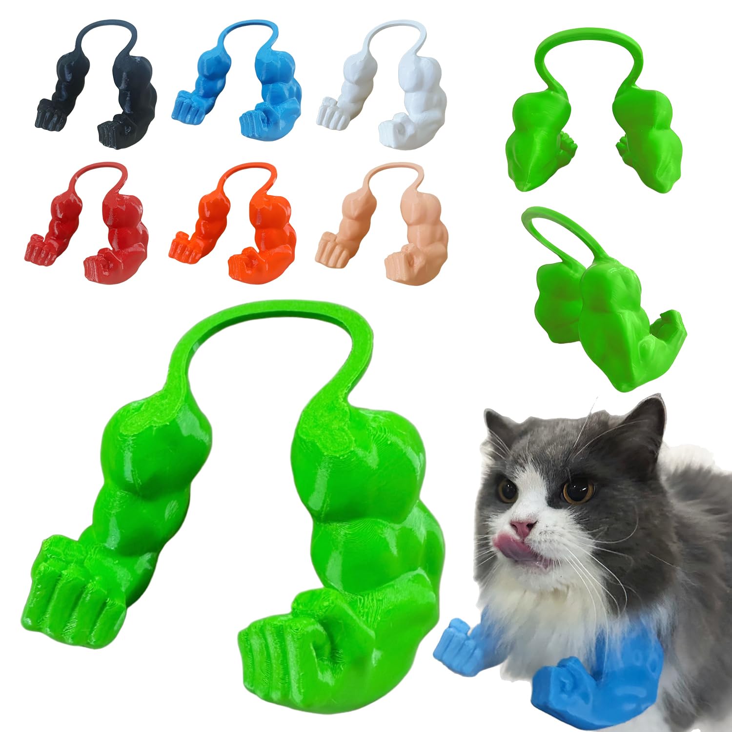 

Cat Muscle Arm Pet Cosplay Toy, Strong Arm for Cats, Creative Giant Arm, Funny Pet Prop, Hanging Arm, Birthday Party, Halloween, Christmas Costume