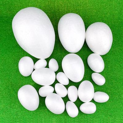 5Pcs White Modelling Craft Polystyrene Foam Eggs