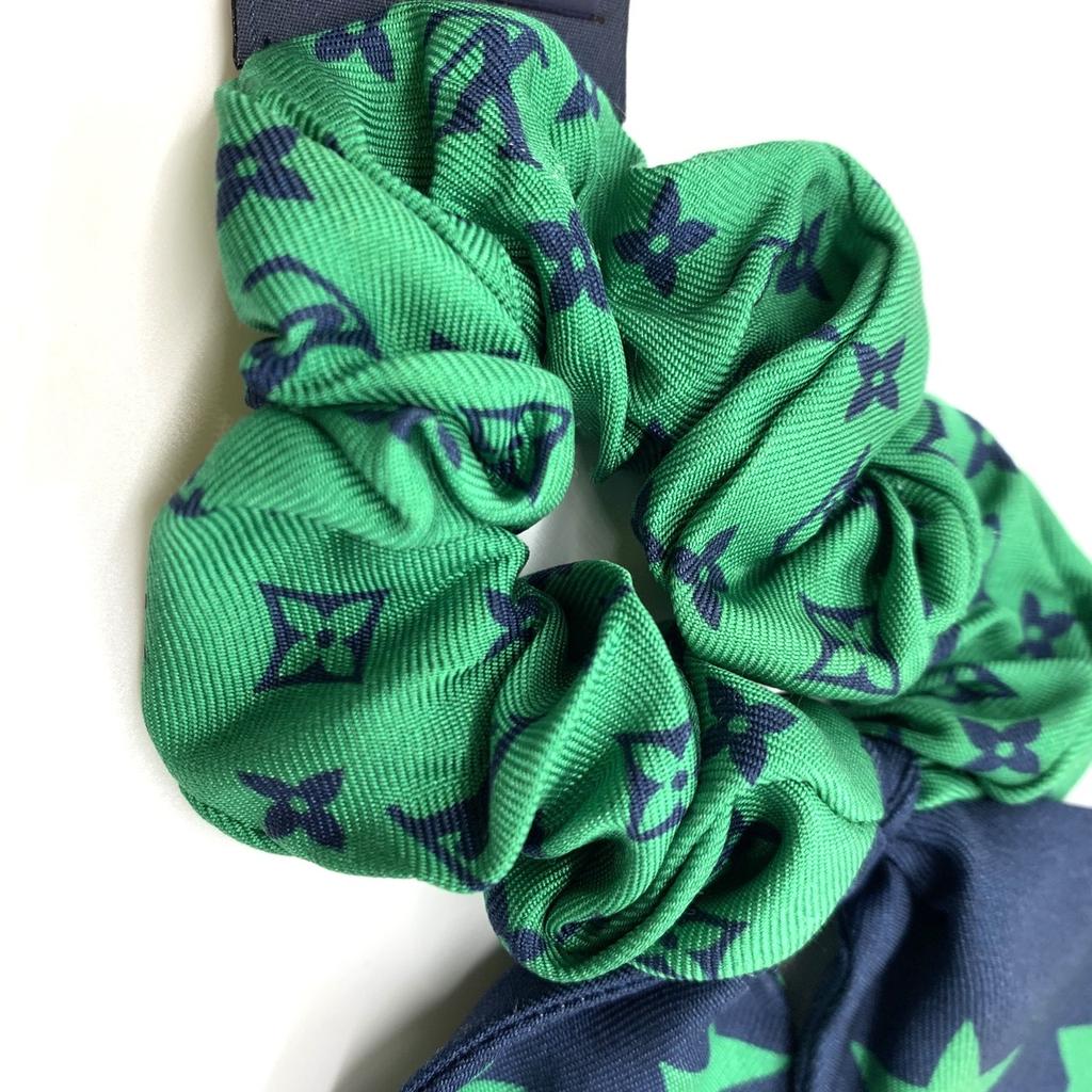 Used LOUIS VUITTONhair accessory Navy silk Women